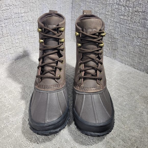 Ugg Yucca Men's Size US 7 Brown Waterproof Winter Leather Duck Boots 1015382 - Picture 2 of 10